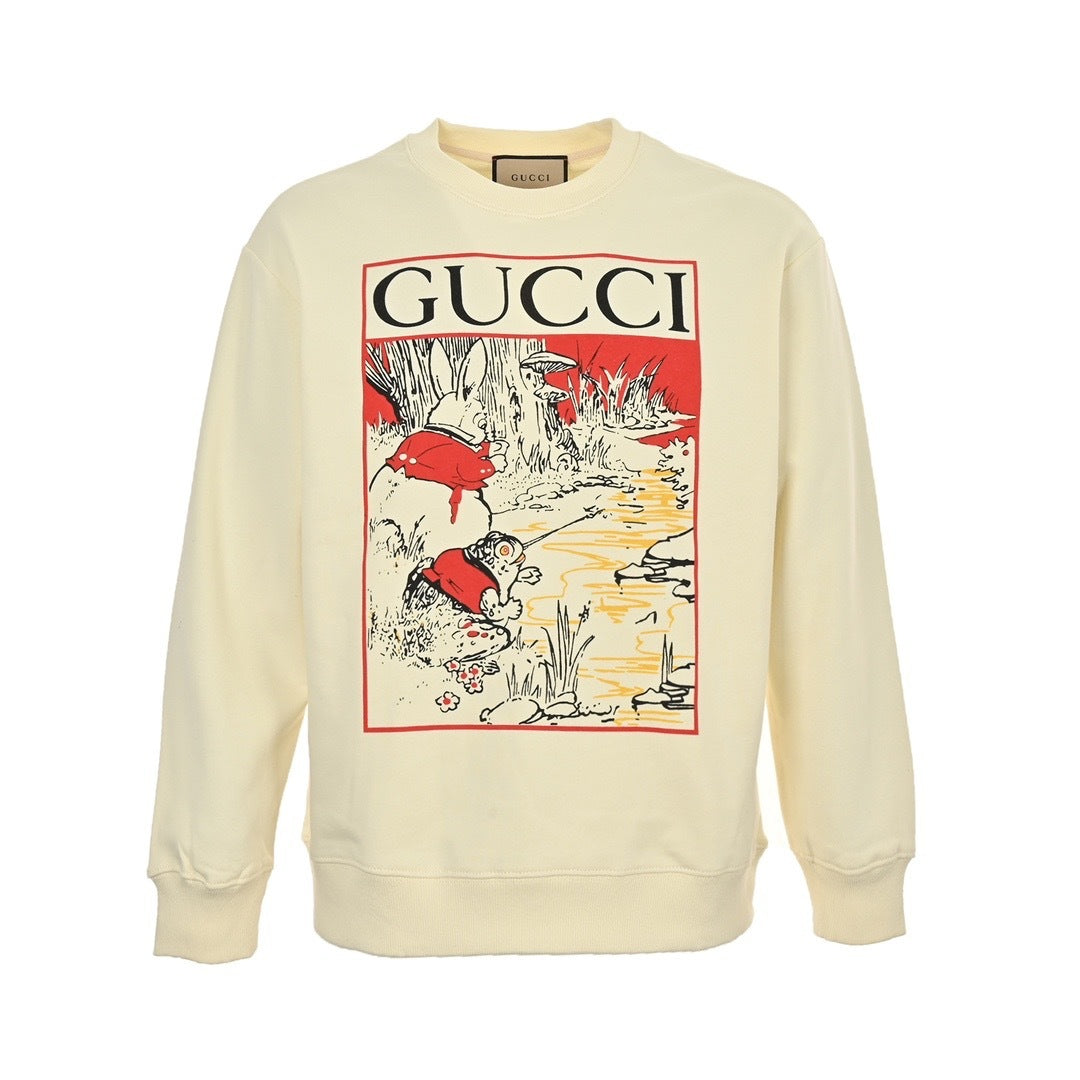 Gucci 24Fw fun cartoon print crew neck sweatshirt