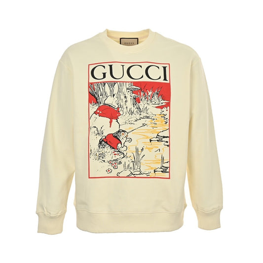 Gucci 24Fw fun cartoon print crew neck sweatshirt