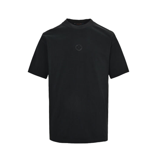 Louis Vuitton 26ss dark pattern embroidered presbyopia logo short sleeves