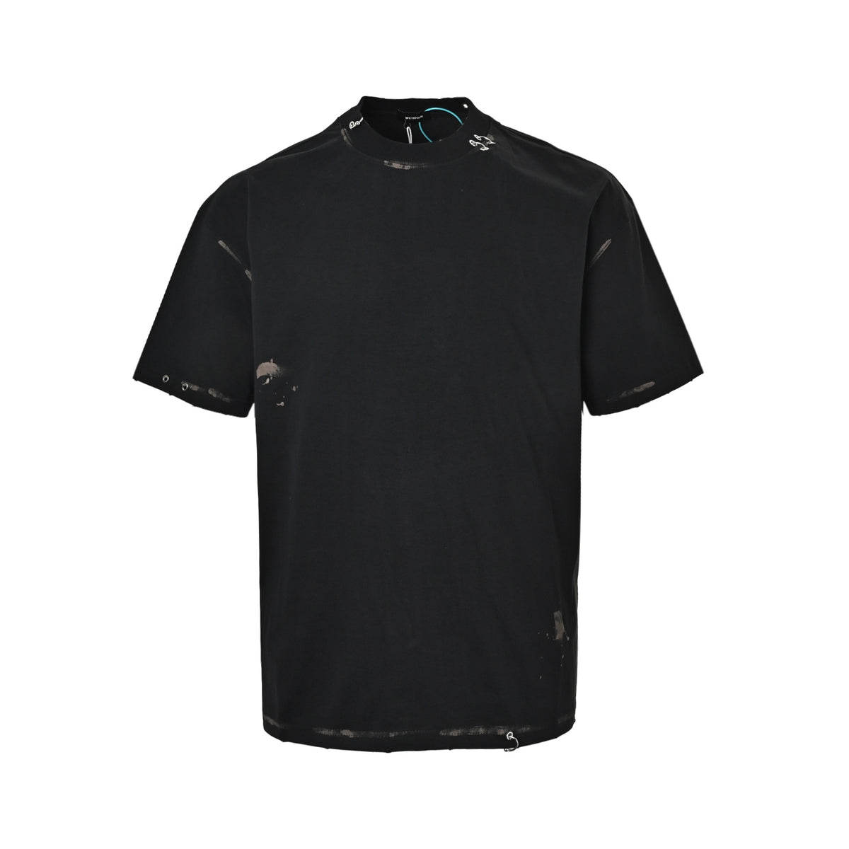 We11 Done Punk Rock Metal Perforated Short Sleeve