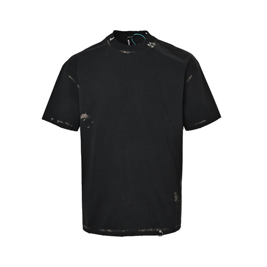 We11 Done Punk Rock Metal Perforated Short Sleeve