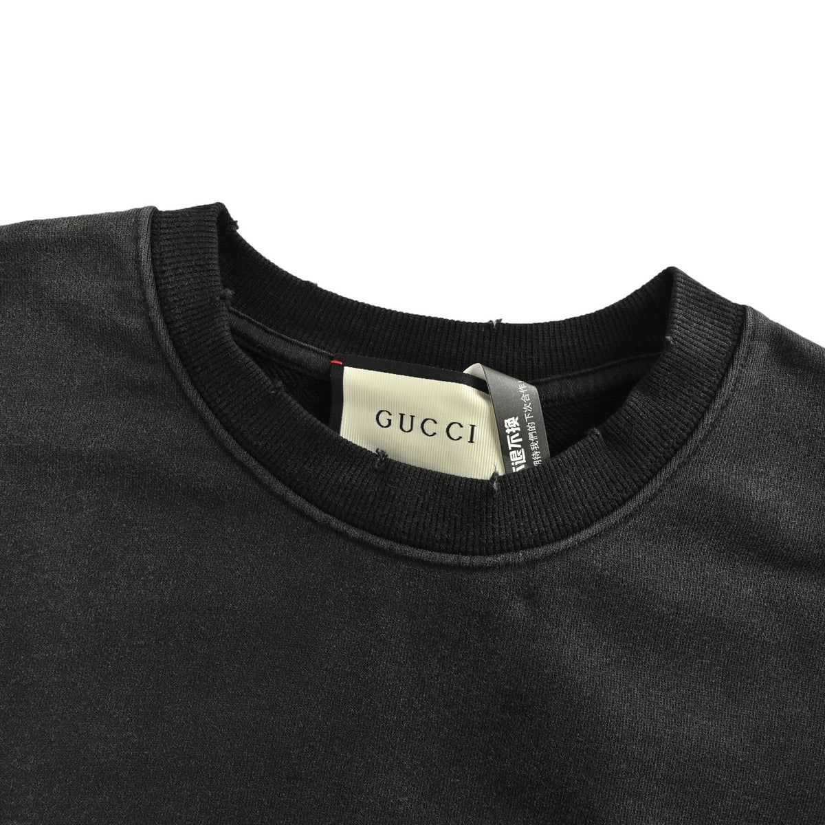 Gucci hand-painted lettering crew neck sweatshirt