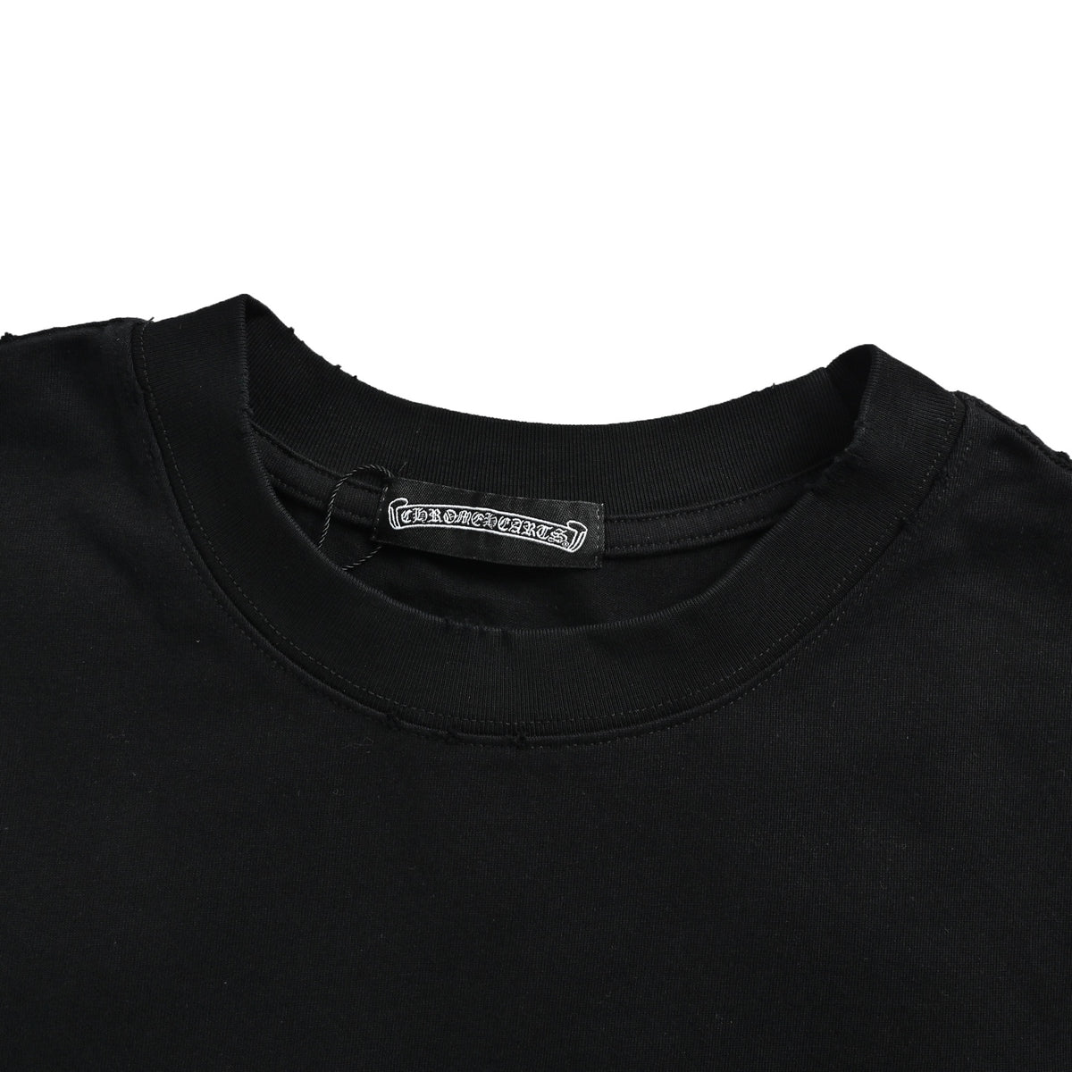 Chrome Hearts/Chrome Heart Heavy Industry Mottled Horseshoe Cross Patch Embroidered Short Sleeves