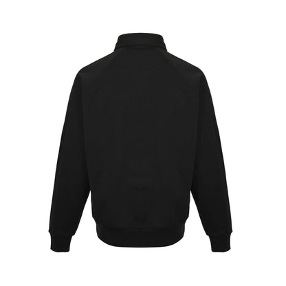 GIVENCHY grass embroidered corolla POLO collar sweatshirt