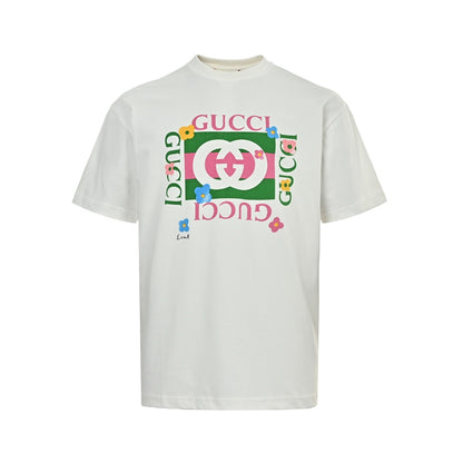 Gucci 26ss fun cartoon series short sleeves