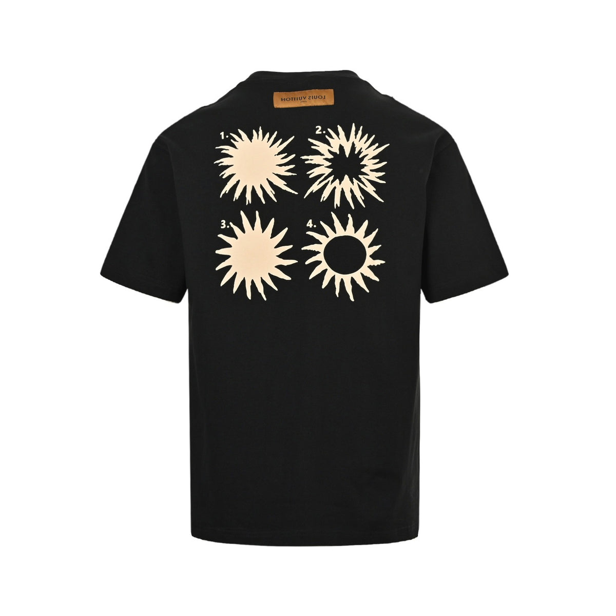 Louis Vuitton 24ss back sun foam printed short sleeves