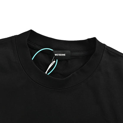 We11 Done Wave simple letter logo printed short sleeves