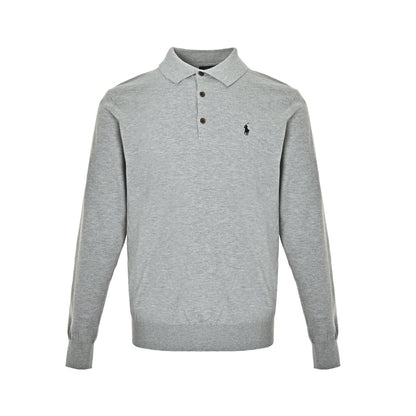 RalphLauren/Ralph Lauren pony embroidered knitted Polo long sleeves