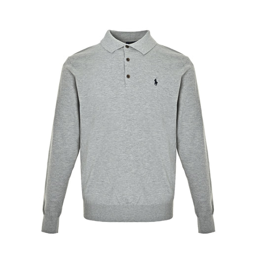 RalphLauren/Ralph Lauren pony embroidered knitted Polo long sleeves