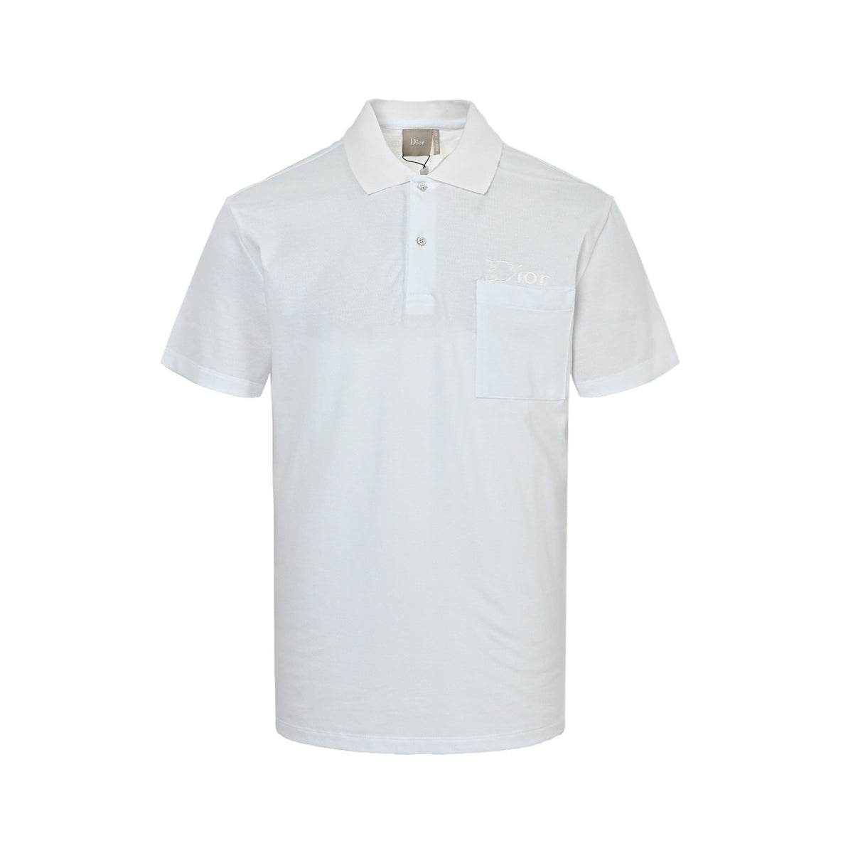 Dior 26ss pocket letter embroidered Polo short sleeves