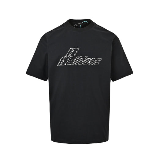 We11 Done 25ss hot diamond lettering logo short sleeves