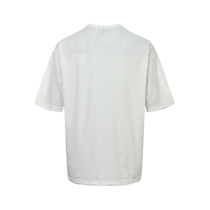 RHUDE minimalist letter logo printed short sleeves