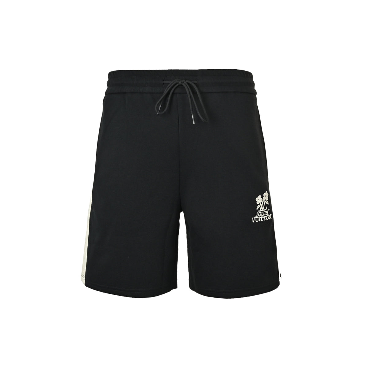 Louis Vuitton floral embroidered web shorts