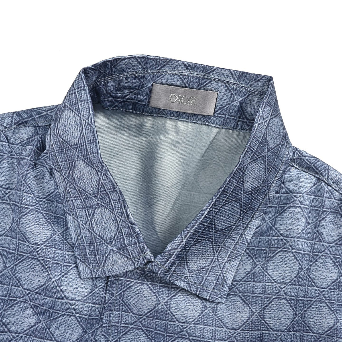 Dior silk all-over printed suit short-sleeved shirt