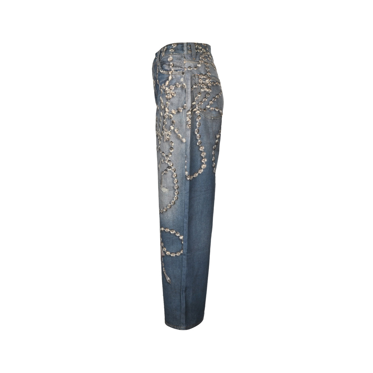 ACNE STUDIOS 1981M crystal bow jeans