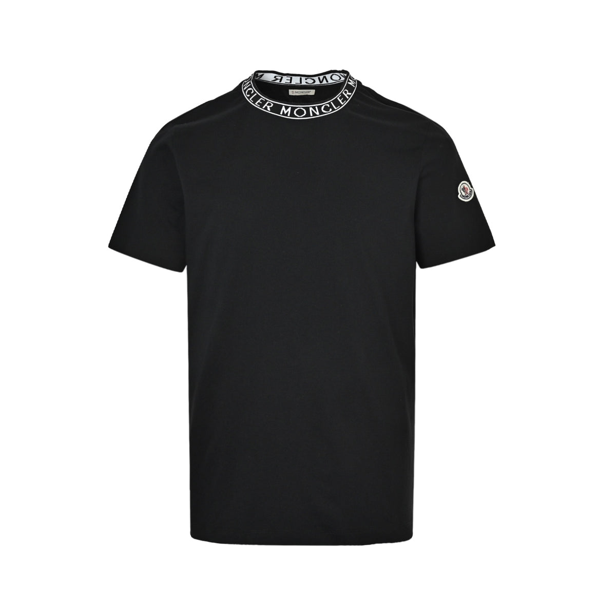 Moncler/covered neck letter jacquard short sleeves