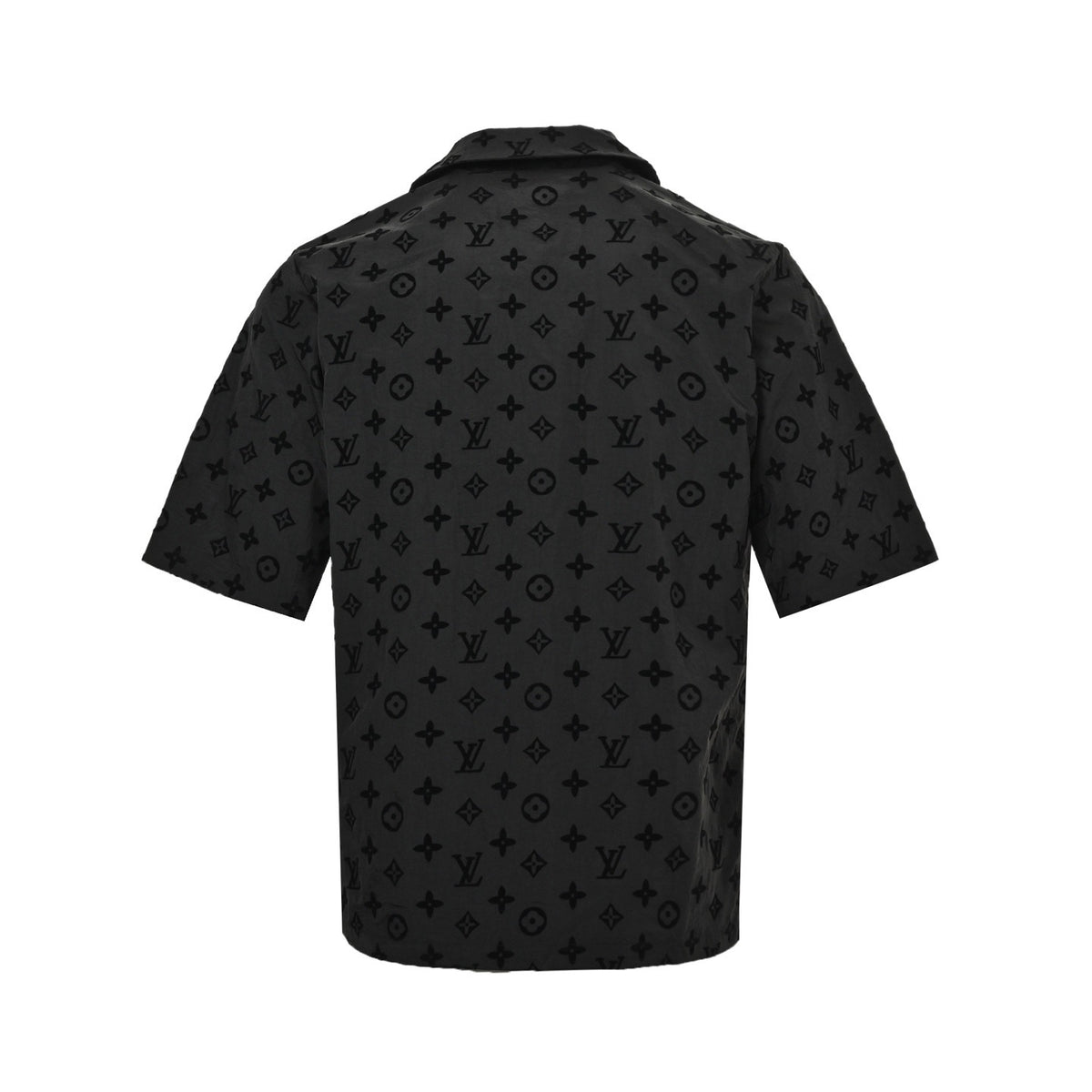 Louis Vuitton 25ss all-over printed old flower flocking short-sleeved shirt