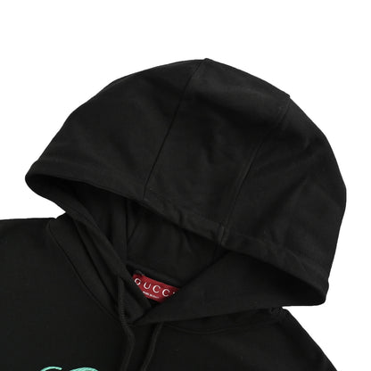 Gucci 25Fw signature letter logo embroidered hooded sweatshirt