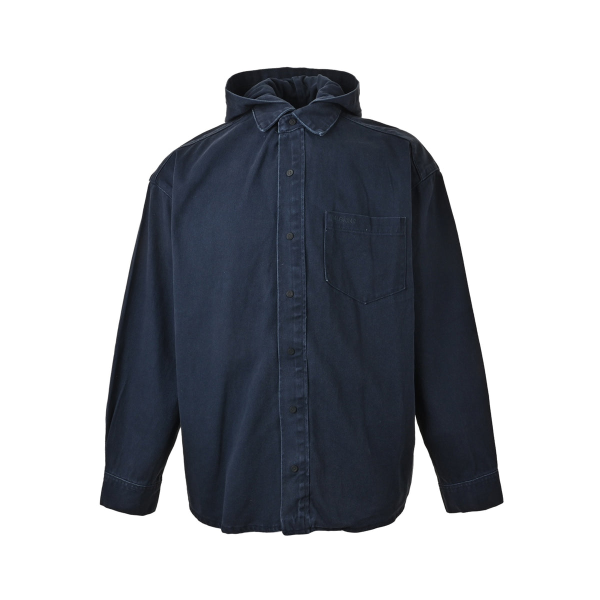 Balenciaga deconstructed hooded denim jacket