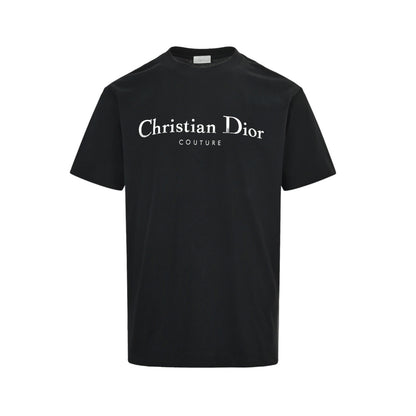 Dior mottled letter print short sleeves on the chest