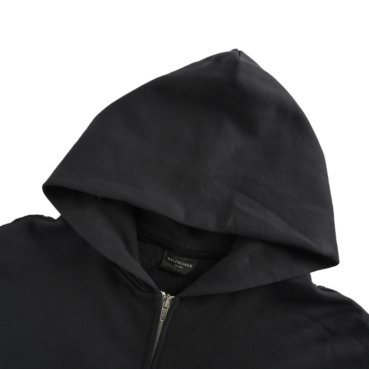Balenciaga/Balanciaga 24Fw front and rear spliced ​​zipper hooded jacket