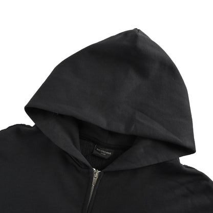 Balenciaga/Balanciaga 24Fw front and rear spliced ​​zipper hooded jacket