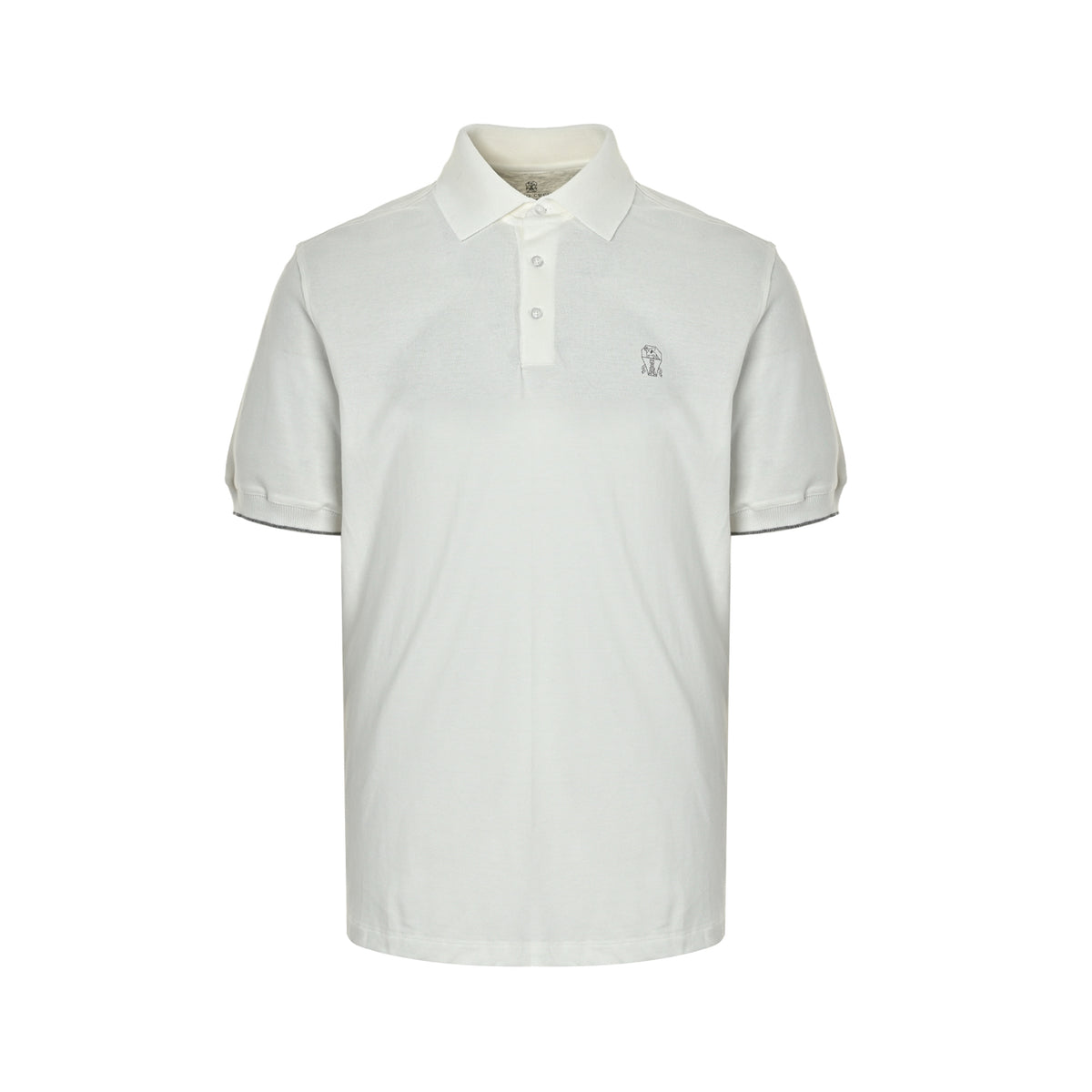 BRUNELLO CUCINELLI BC small label solid color polo Polo short sleeves