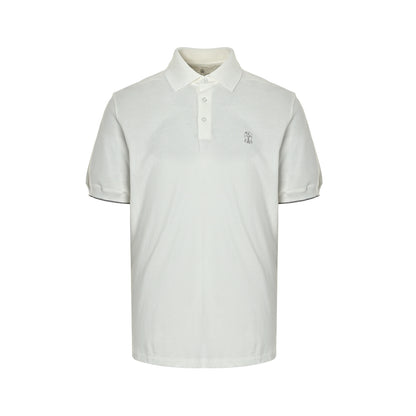 BRUNELLO CUCINELLI BC small label solid color polo Polo short sleeves
