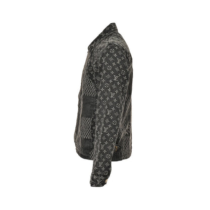 Louis Vuitton classic checkerboard washed denim jacket