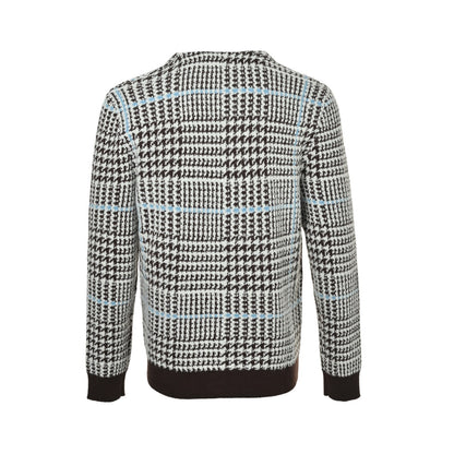 Louis Vuitton 25Fw houndstooth sweater cardigan