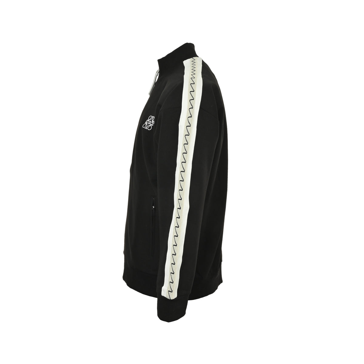 Loewe/Luo Yiwei 25Fw threaded webbing stitching logo embroidery suit zipper jacket