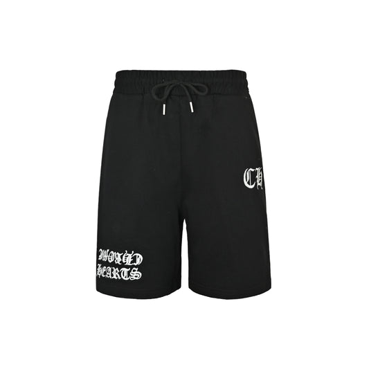 Chrome Hearts/Chrome Heart Sanskrit letter embroidered shorts