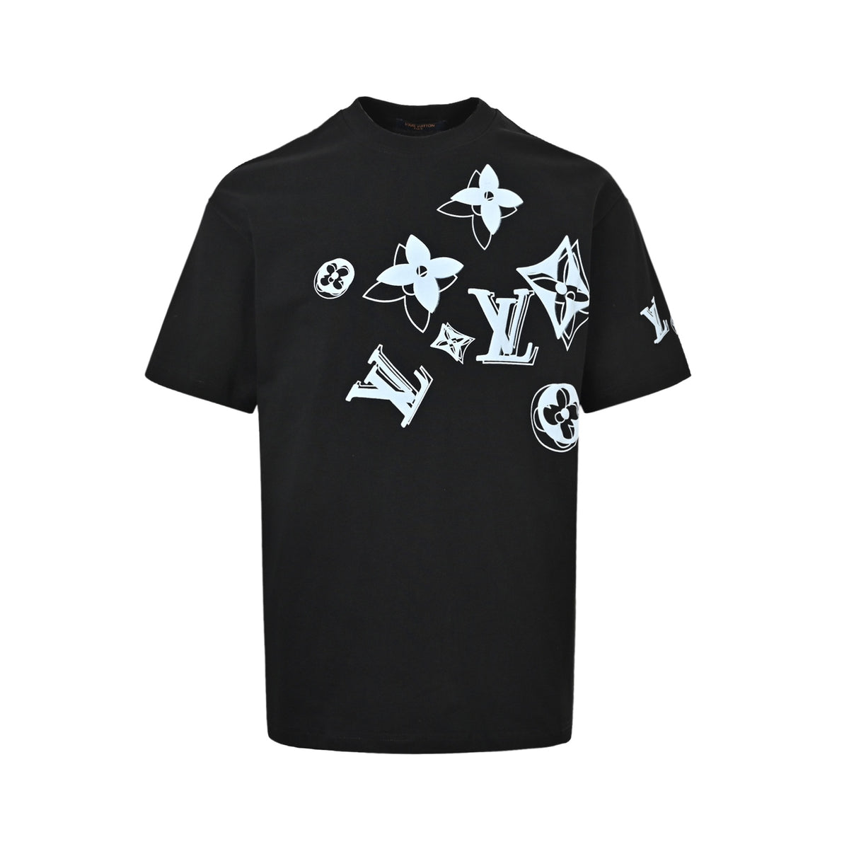 Louis Vuitton ghosting multi-label printed short sleeves