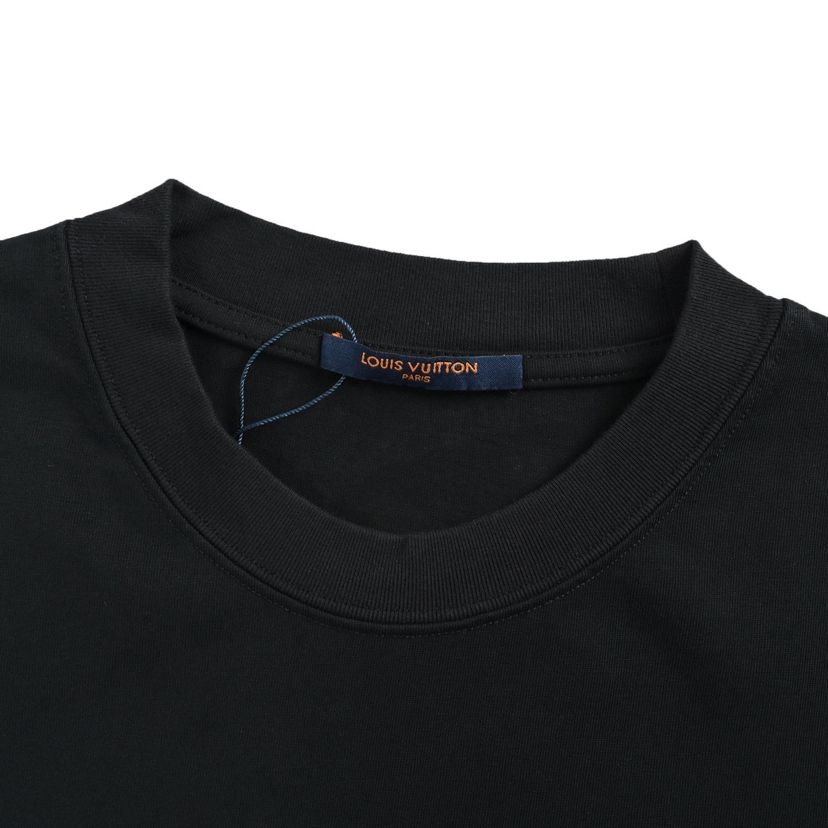 Louis Vuitton 26ss dark pattern embroidered presbyopia logo short sleeves