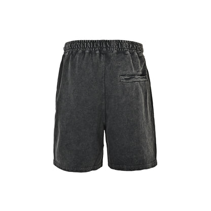 Bape 26ss ape head small logo embroidered washed shorts