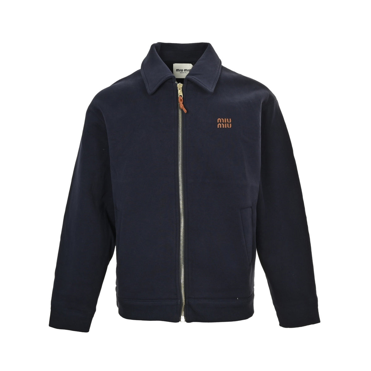 Miu Miu air layer jersey patchwork jacket