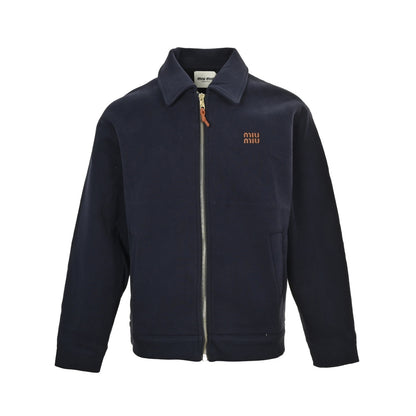 Miu Miu air layer jersey patchwork jacket