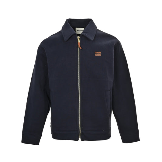 Miu Miu air layer jersey patchwork jacket