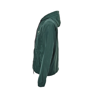 Prada 25Fw triangle logo contrast zipper recycled nylon hooded jacket