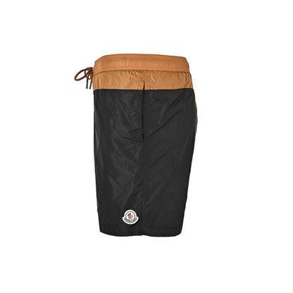 Moncler/Mask color block woven beach shorts