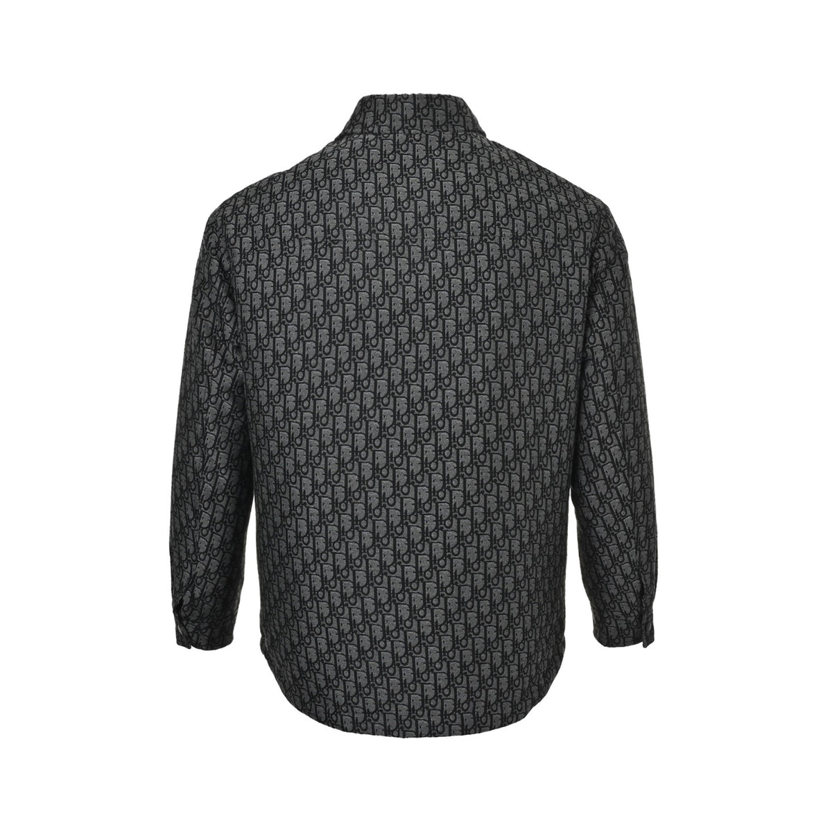 Dior all-over printed thin velvet lapel down jacket