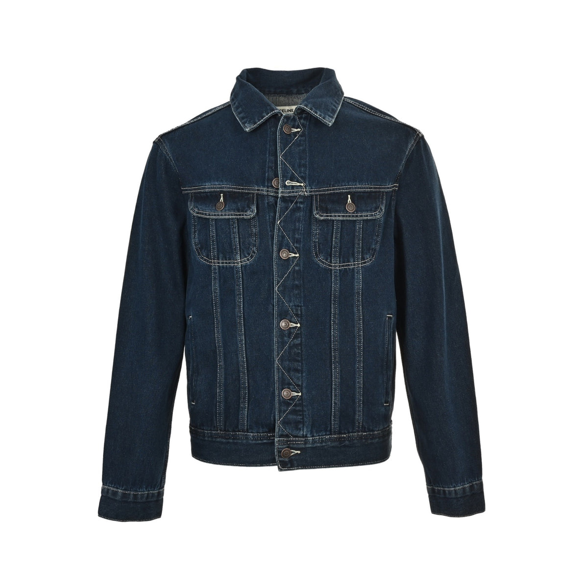 Celine 25Fw back patch denim jacket
