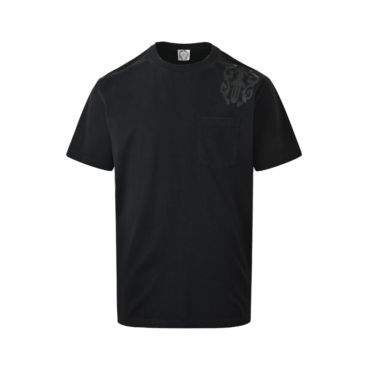 CHROME HEARTS/Chrome Heart Shadow Cross Pattern Print Short Sleeves