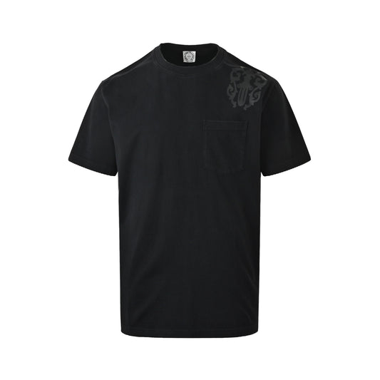 CHROME HEARTS/Chrome Heart Shadow Cross Pattern Print Short Sleeves