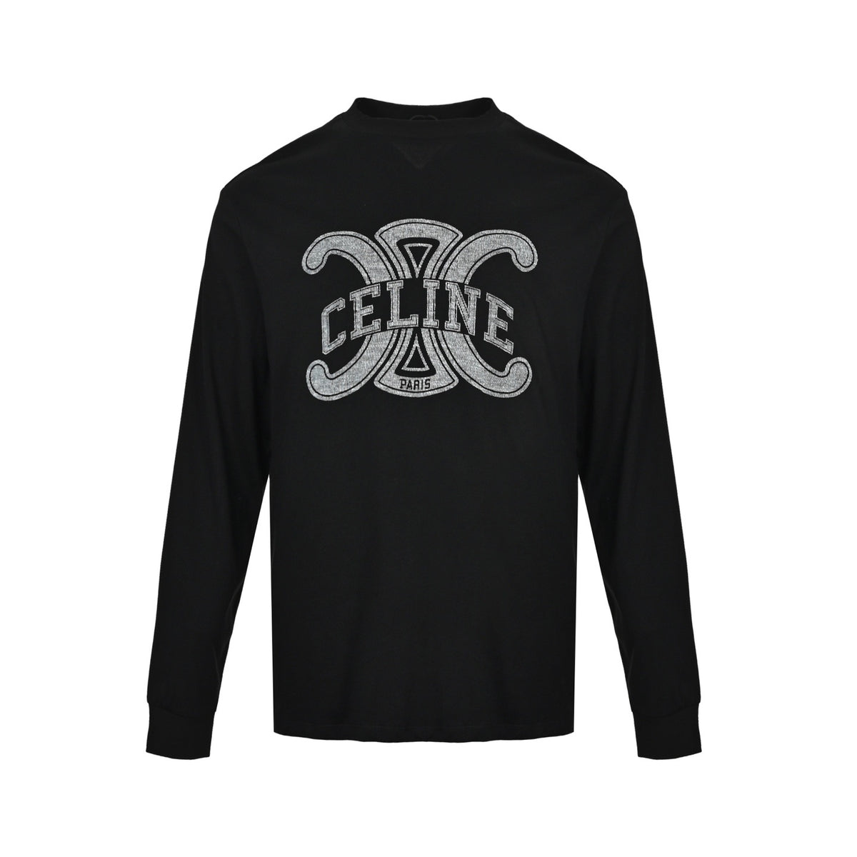Celine long-sleeved T-shirt with large Arc de Triomphe print on the chest