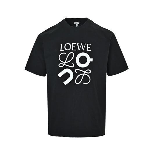 Loewe/Luo Yiwei Angpao joint printed logo short sleeves