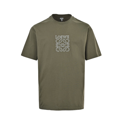 Loewe/Luo Yiwei embroidered logo logo short sleeves