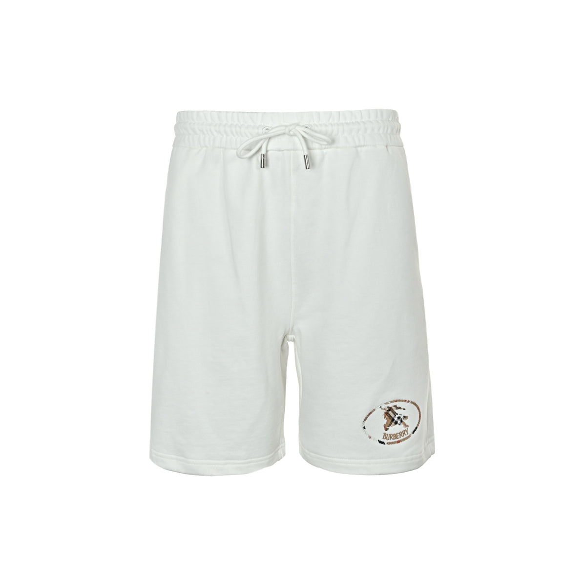 Burberry plaid circle embroidered war horse shorts