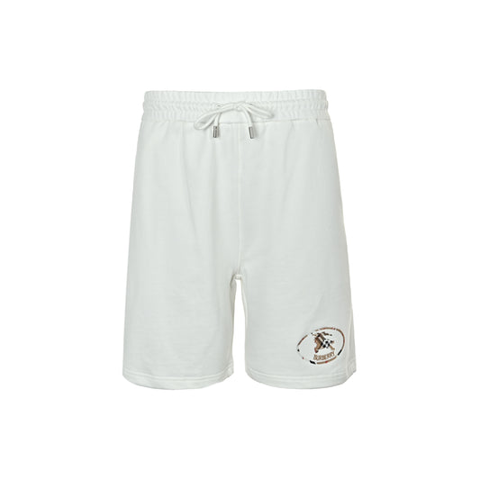 Burberry plaid circle embroidered war horse shorts