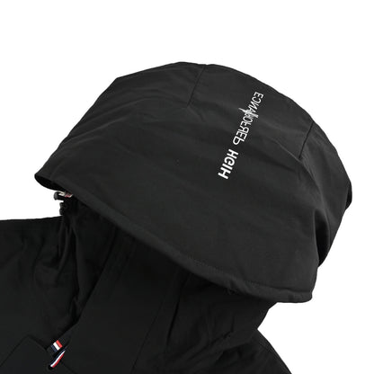 Moncle/muzzled hooded ski jacket with large chest logo